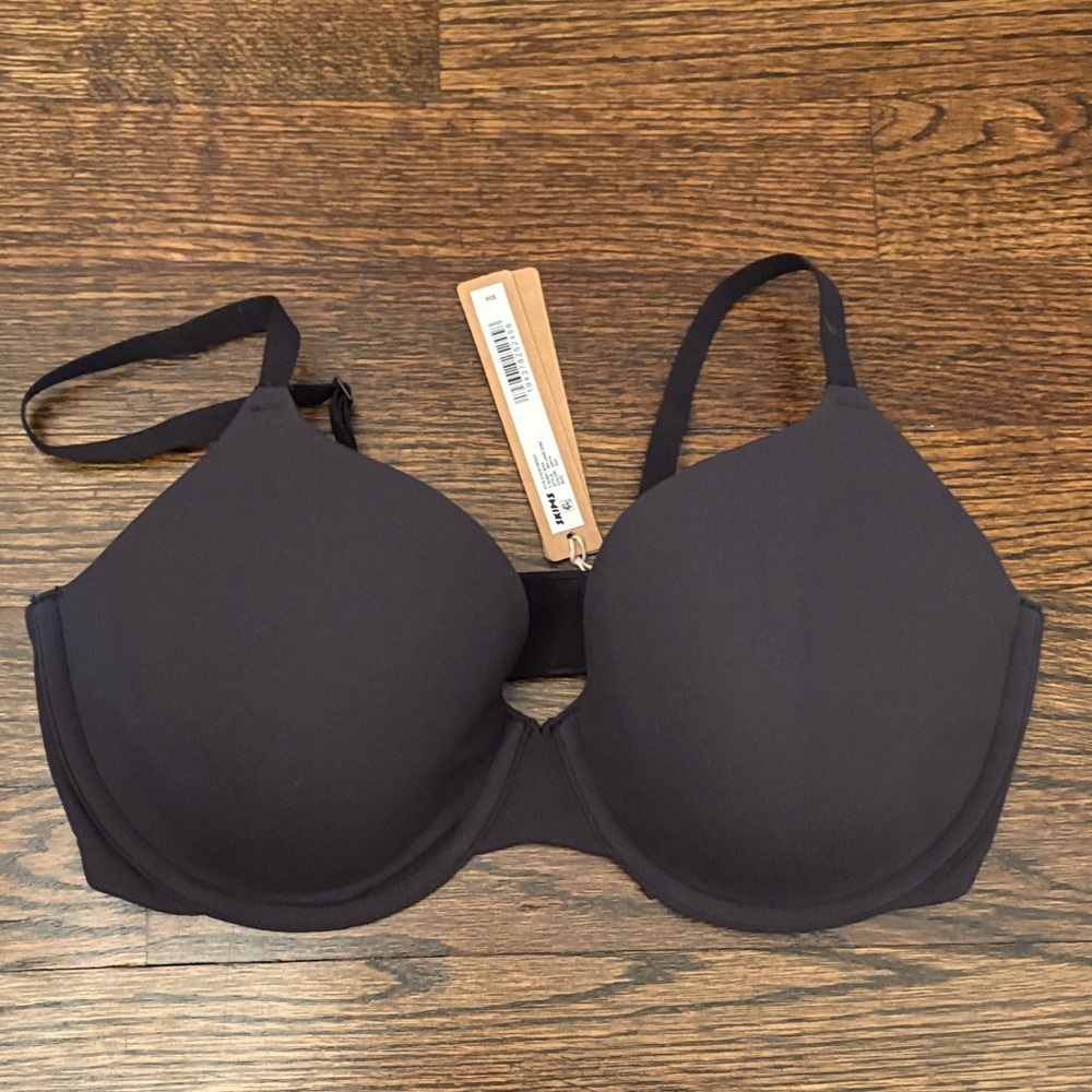 NWT SKIMS Onyx T-Shirt Underwire Bra
